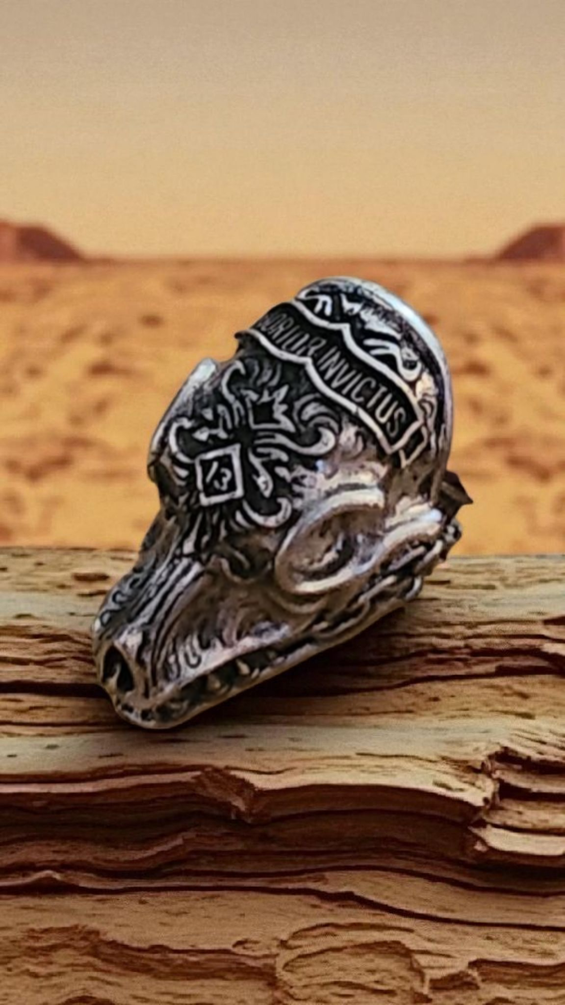 Dragon face dress up ring
